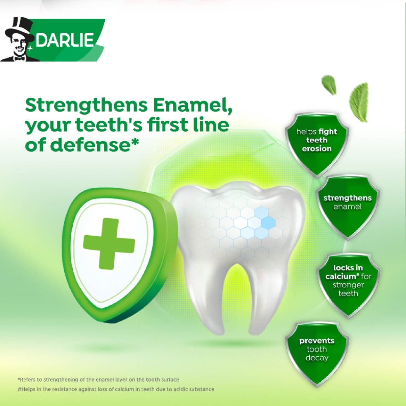 Double Action Enamel Protect Toothpaste Original Strong Mint (Strengthen Your Enamel) 200g