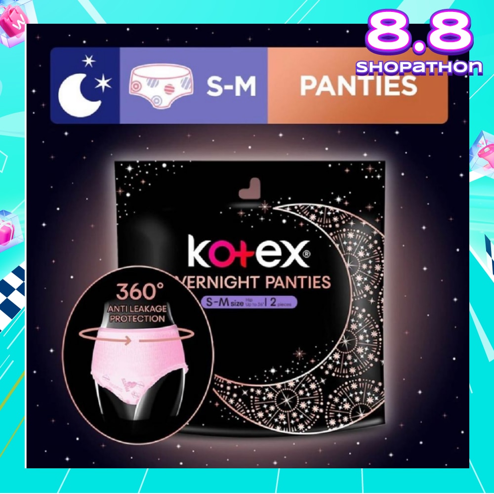 Overnight Panties Sleepwell 360° Anti Leakage Protection Size S-M 2s
