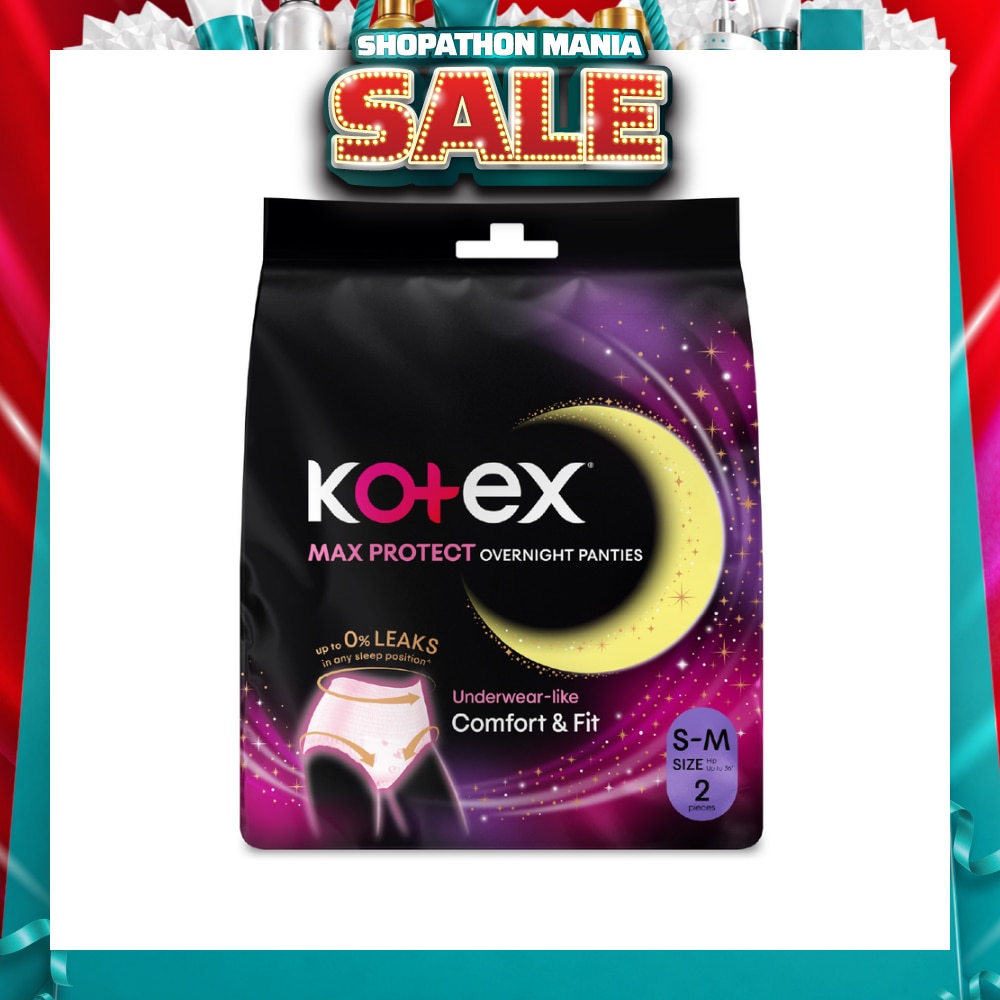 Overnight Panties Sleepwell 360° Anti Leakage Protection Size S-M 2s