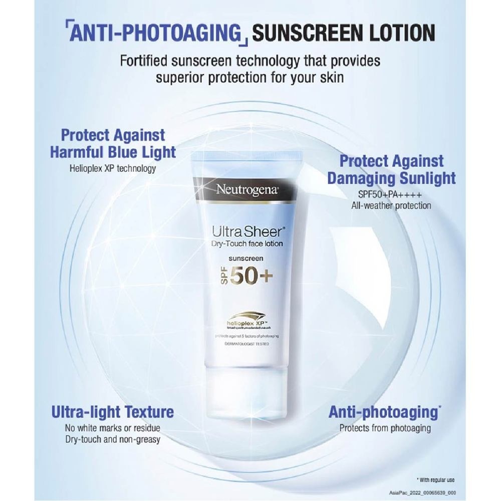 Ultra Sheer Face Lotion SPF50 For Sun Protection 50ml