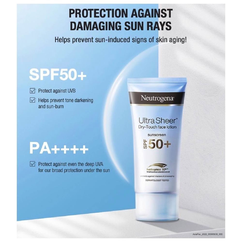 Ultra Sheer Face Lotion SPF50 For Sun Protection 50ml