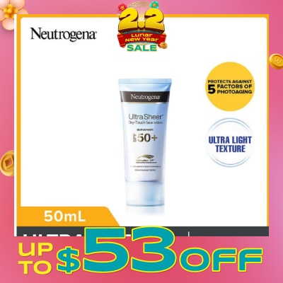 NEUTROGENA Ultra Sheer Face Lotion SPF50 For Sun Protection 50ml