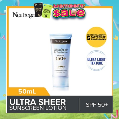 NEUTROGENA - Ultra Sheer Face Lotion SPF50 For Sun Protection 50ml