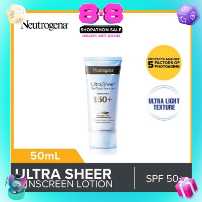 NEUTROGENA - Ultra Sheer Face Lotion SPF50 For Sun Protection 50ml