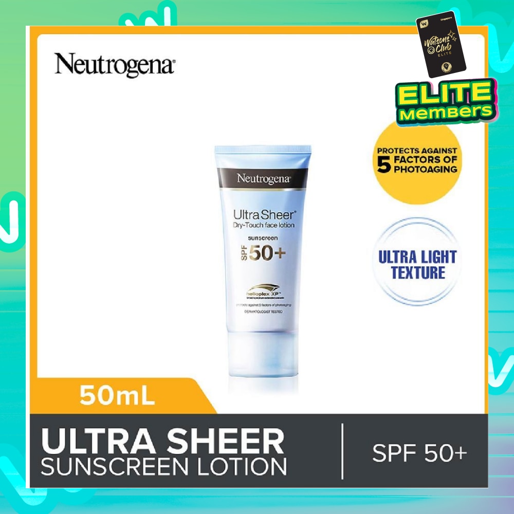 Ultra Sheer Face Lotion SPF50 For Sun Protection 50ml