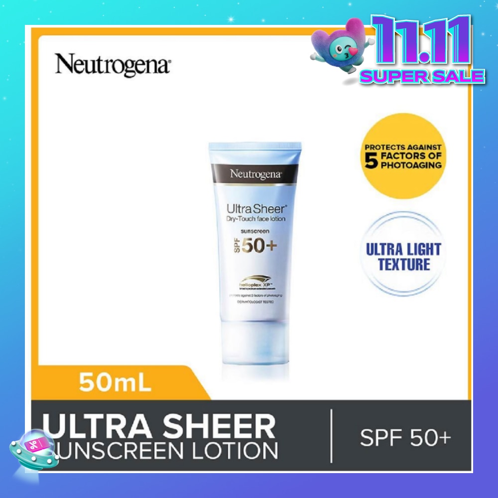 Ultra Sheer Face Lotion SPF50 For Sun Protection 50ml