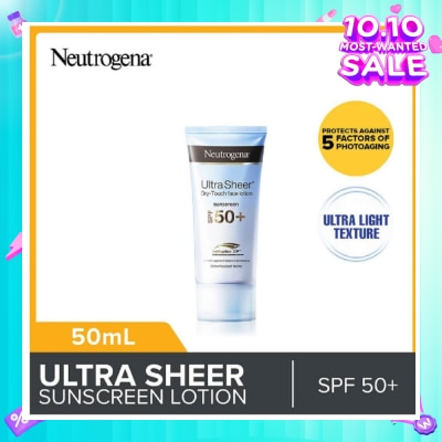 NEUTROGENA Ultra Sheer Face Lotion SPF50 For Sun Protection 50ml