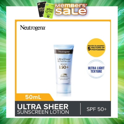 NEUTROGENA - Ultra Sheer Face Lotion SPF50 For Sun Protection 50ml