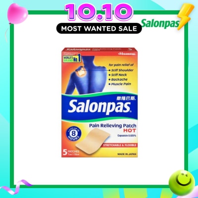 SALONPAS® Pain Relieving Patch HOT 5s image