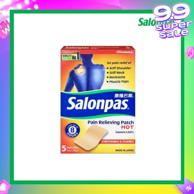 SALONPAS® Pain Relieving Patch HOT 5s
