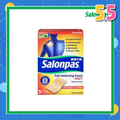SALONPAS® Pain Relieving Patch HOT 5s