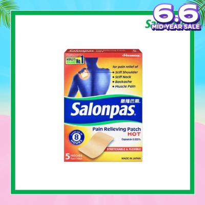 SALONPAS® Pain Relieving Patch HOT 5s