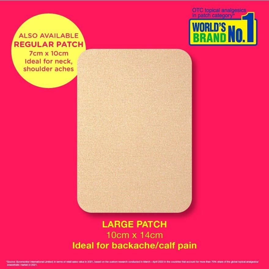 Pain Relieving Patch HOT Large 3s