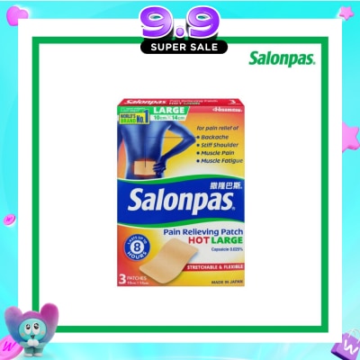 SALONPAS® - Pain Relieving Patch HOT Large 3s image
