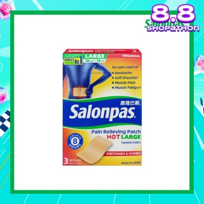 SALONPAS® Pain Relieving Patch HOT Large 3s