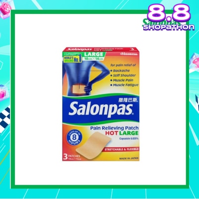 SALONPAS® Pain Relieving Patch HOT Large 3s