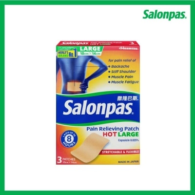 SALONPAS® Pain Relieving Patch HOT Large 3s