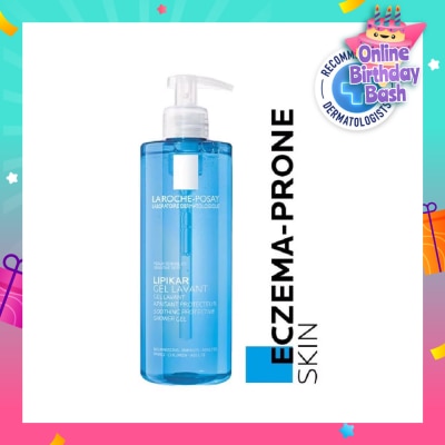 LA ROCHE-POSAY Lipikar Gel Lavant (Gentle Body Wash with Niacinamide & Shea Butter for Dry Skin) 400ml