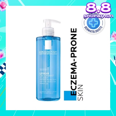 LA ROCHE-POSAY Lipikar Gel Lavant (Gentle Body Wash with Niacinamide & Shea Butter for Dry Skin) 400ml