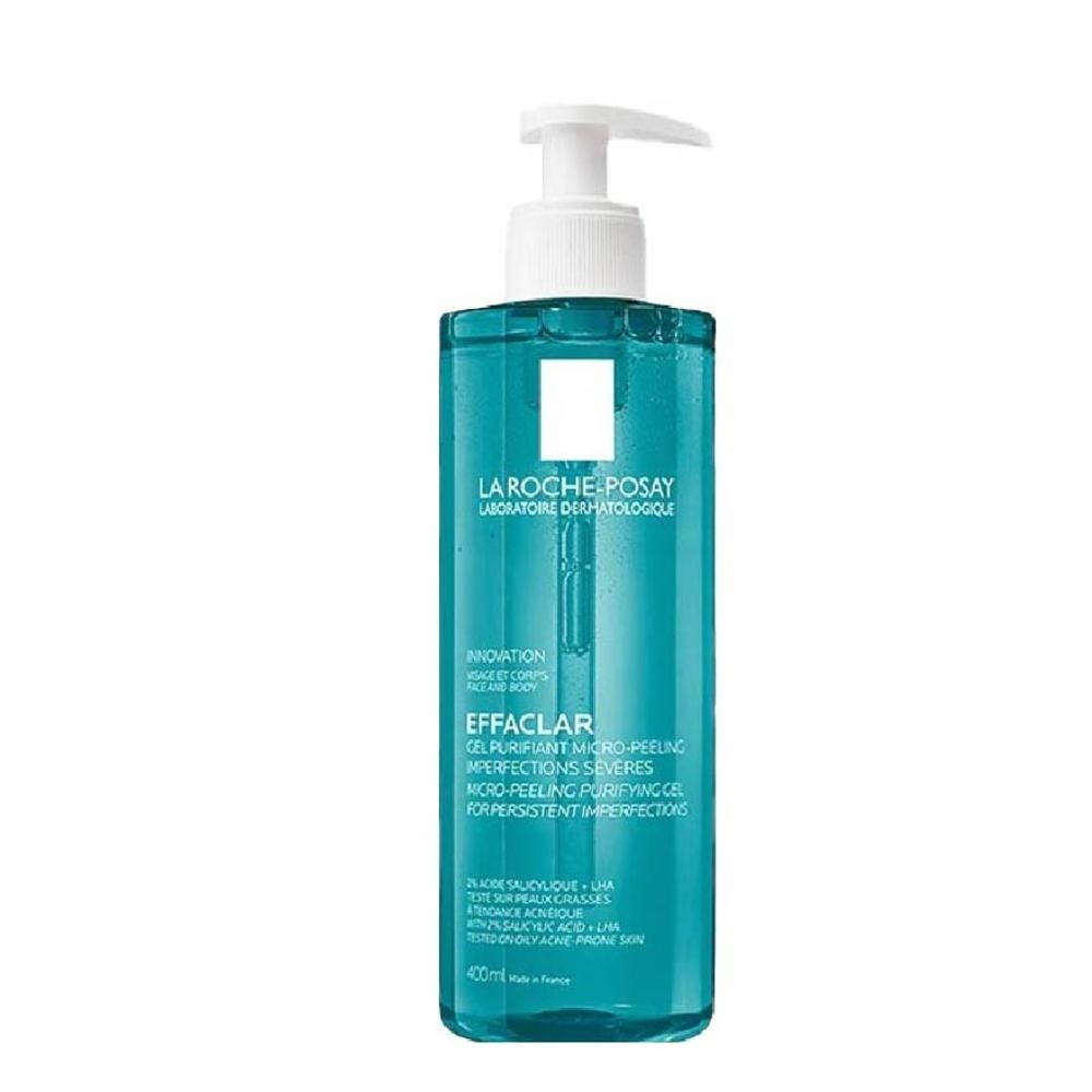 Effaclar Micropeeling Gel Cleanser (with Salicylic Acid for Face & Body Acne-Prone Skin) 400ml