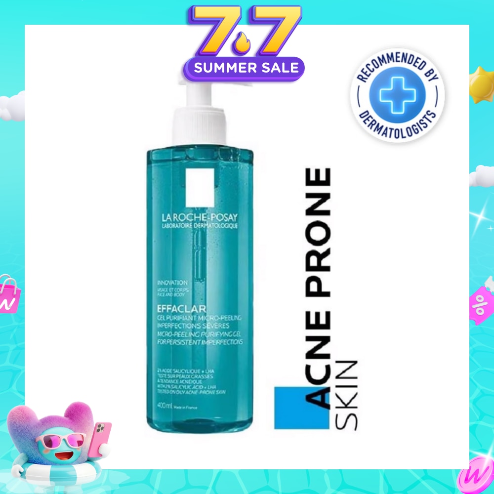 Effaclar Micropeeling Gel Cleanser (with Salicylic Acid for Face & Body Acne-Prone Skin) 400ml
