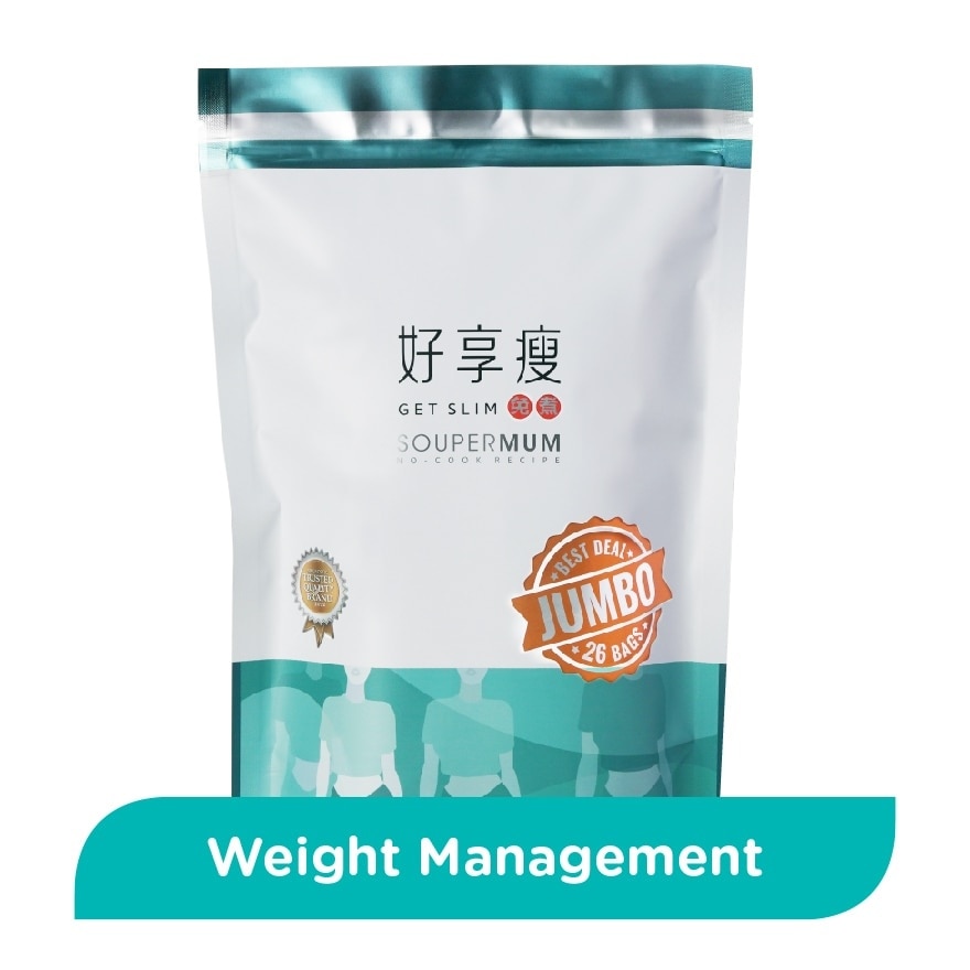 Soupermum Get Slim No-Cook Jumbo Sachet (For Lose Fat & Manage Weight) 26s