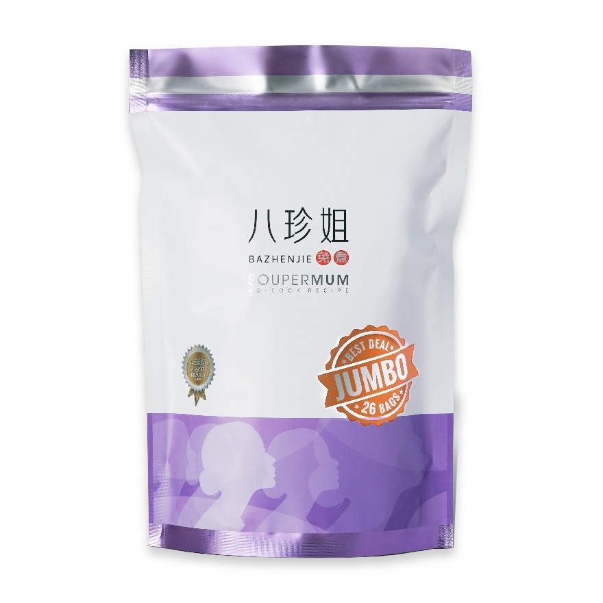 Soupermum Ba Zen Jie No-Cook Jumbo Sachet (For Regulate Menstrual Flow) 26s