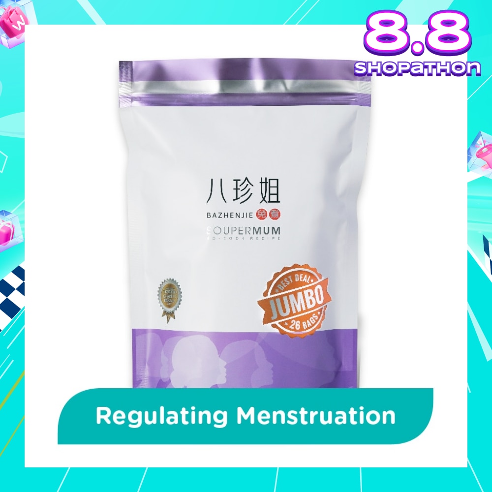 Soupermum Ba Zen Jie No-Cook Jumbo Sachet (For Regulate Menstrual Flow) 26s