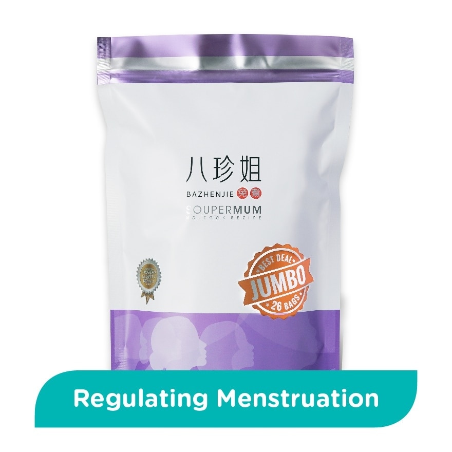 Soupermum Ba Zen Jie No-Cook Jumbo Sachet (For Regulate Menstrual Flow) 26s