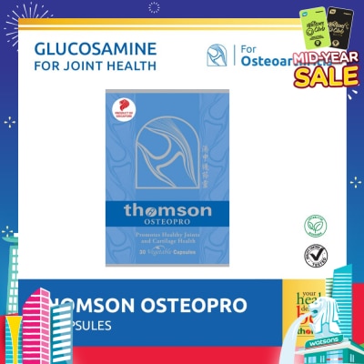 THOMSON Osterpro, Fully Reacted Glucosamine Sulfate To Support Healthy Joints And Cartilage (Vegetarian Safe) 30s