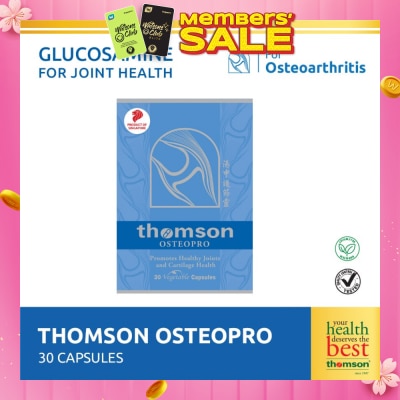 THOMSON Osterpro, Fully Reacted Glucosamine Sulfate To Support Healthy Joints And Cartilage (Vegetarian Safe) 30s