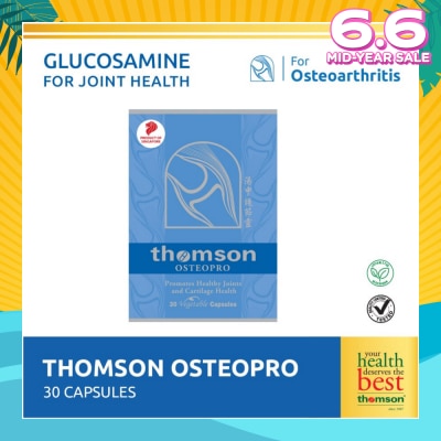 THOMSON Osterpro, Fully Reacted Glucosamine Sulfate To Support Healthy Joints And Cartilage (Vegetarian Safe) 30s