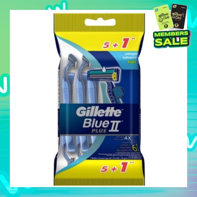 GILLETTE BlueII Plus Disposable Razor 5+1s