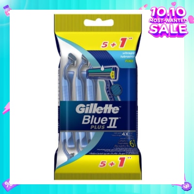 GILLETTE BlueII Plus Disposable Razor 5+1s