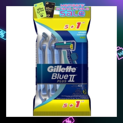 GILLETTE BlueII Plus Disposable Razor 5+1s