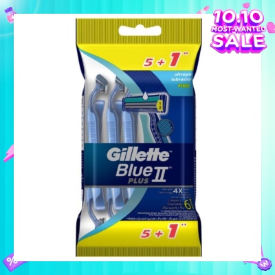 GILLETTE BlueII Plus Disposable Razor 5+1s