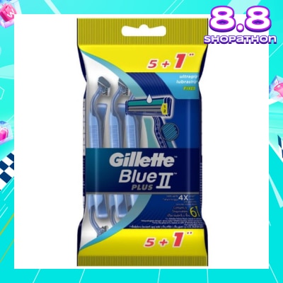 GILLETTE BlueII Plus Disposable Razor 5+1s