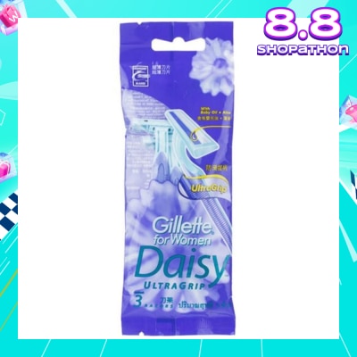 GILLETTE VENUS For Women Daisy Ultragrip Disposable Razor 3s