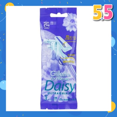 GILLETTE VENUS For Women Daisy Ultragrip Disposable Razor 3s