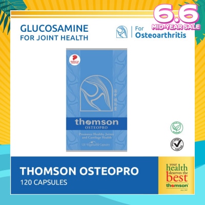 THOMSON Osterpro (Fully Reacted Glucosamine Sulfate To Support Healthy Joints And Cartilage, Vegetarian Safe) 120s
