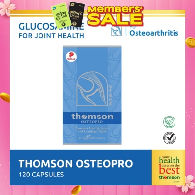THOMSON Osterpro (Fully Reacted Glucosamine Sulfate To Support Healthy Joints And Cartilage, Vegetarian Safe) 120s