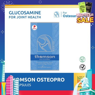 THOMSON Osterpro (Fully Reacted Glucosamine Sulfate To Support Healthy Joints And Cartilage, Vegetarian Safe) 120s
