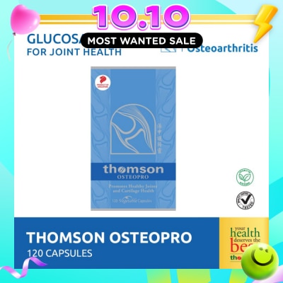 THOMSON Osterpro (Fully Reacted Glucosamine Sulfate To Support Healthy Joints And Cartilage, Vegetarian Safe) 120s image