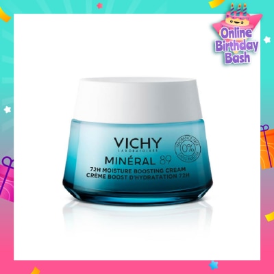VICHY Mineral 89 72H Moisture Boosting Cream (Suitable For All Skin Types, Including Sensitive Skin) 50ml