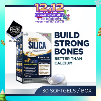 LABO NUTRITION Bioactive Silica Dietary Supplement (Increase Bone Density For Stronger Bones, Intensive Collagen Generator For Skin, Hair Nails) 30s