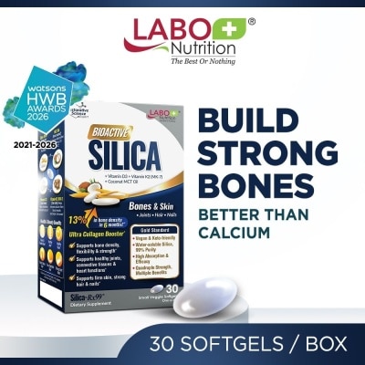 LABO NUTRITION - Bioactive Silica Veggie Capsule (Bone Health, Collagen Support Skin, Hair, Nails) 30s