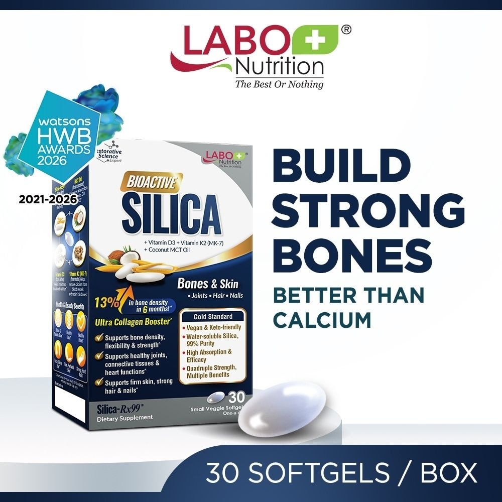 Bioactive Silica Veggie Capsule (Bone Health, Collagen Support Skin, Hair, Nails) 30s