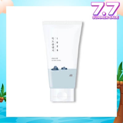 ROUND LAB Dokdo Facial Cleanser (Wash Away Makeup Residue + Impurities + Airborne Pollutants + Keep Skin Hydrated150ml