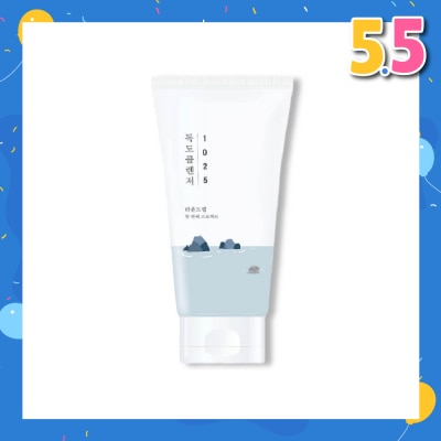 ROUND LAB Dokdo Facial Cleanser (Wash Away Makeup Residue + Impurities + Airborne Pollutants + Keep Skin Hydrated150ml