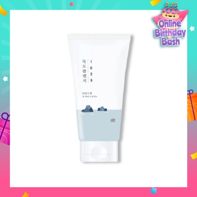 ROUND LAB Dokdo Facial Cleanser (Wash Away Makeup Residue + Impurities + Airborne Pollutants + Keep Skin Hydrated150ml